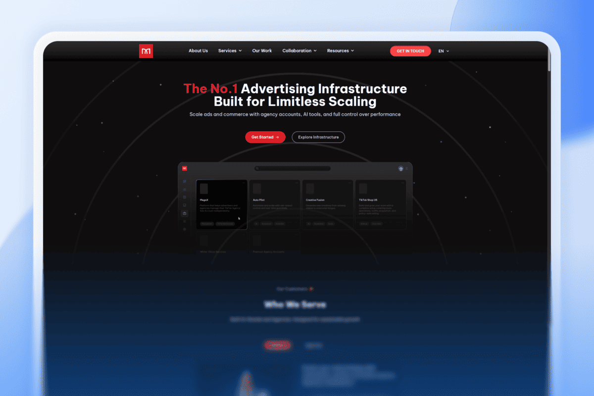 Mega Digital TikTok agency ad account
