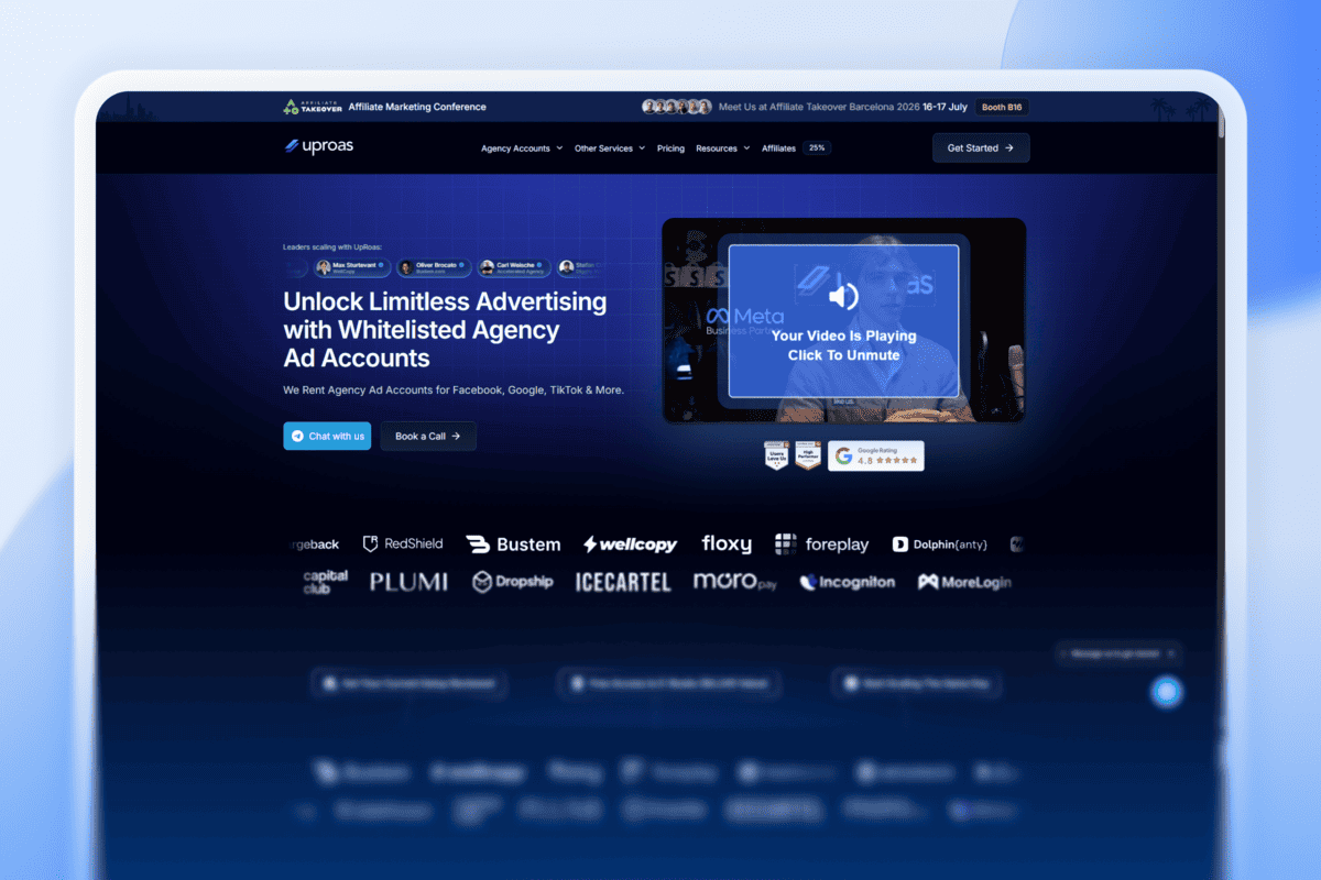 Uproas TikTok agency ad account